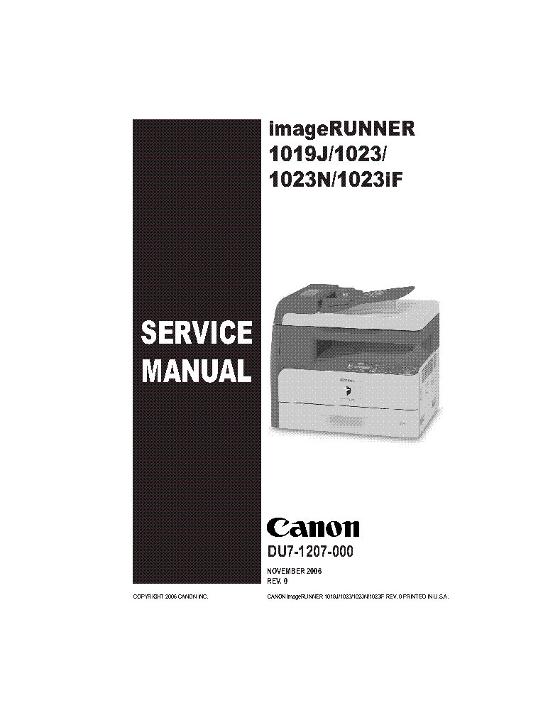 Canon Imagerunner C3200 Service Manual